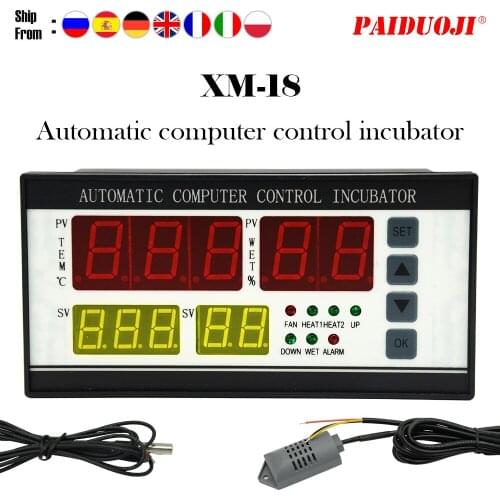 XM-18 Incubator Controller Thermostat Full Automatic Multifunction Egg Incubator Control System Egg Incubator Controller