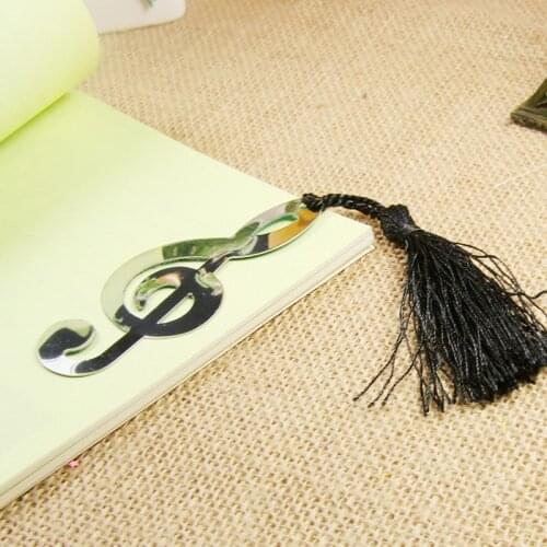 Music Note Alloy Bookmark Novelty Ducument Book Marker Label Stationery