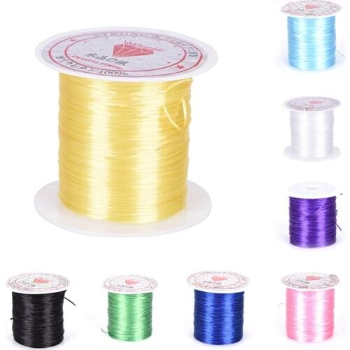 0.8mm DIY Crystal Beading Stretch Cord Elastic Line Transparent Clear Round Beading Wire/Cord/String/Thread Jewelry Making