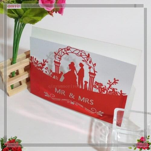 10pcs Laser Cut Wedding invitations Card Vintage Guest Invitation Card Wedding Decoration Bridal Shower Birthday Supplies 6z