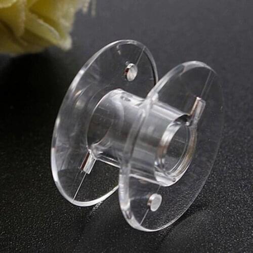 10 pcs Of Transparent Plastic Empty Bobbin Flat Bobbin Thread Special For String Sewing Machine