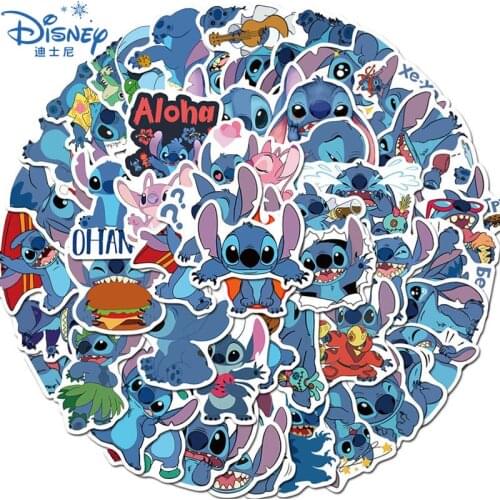 10/30/50PCS Cartoon Anime Stitch Stickers Funny Skateboard Guitar Luggage Scrapbook Stationery Waterproof Sticker Kids Girl Toys