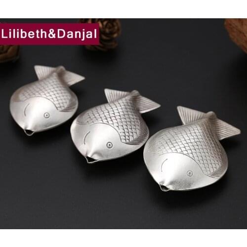 2019 New Fashion Pendant 100% 925 Sterling silver fine Jewelry Men Women Vintage Lucky Fish Necklace Pendant Jewelry making P104