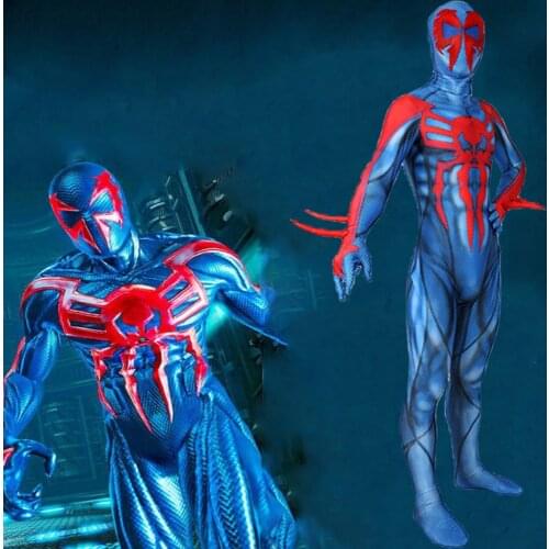 2099 Cosplay costume Miguel O'Hara Adult kids black costume boys men Superhero Zentai halloween costumes