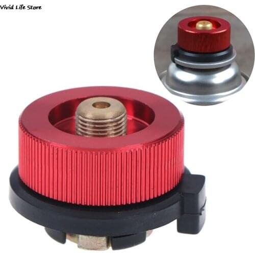 Outdoor Stove Adaptor Split Type Furnace Converter Connector Auto-off Gas Cartridge Tank Cylinder Adapter For Camping Hiking