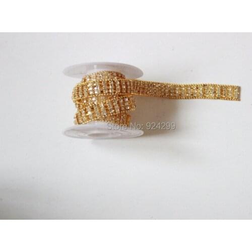 Free Shipping 5 yards Crystal Rhinestone Trim, Rhinestone Applique, Bridal Applique,Wedding Applique,Rhinestone Chain LSRT01112