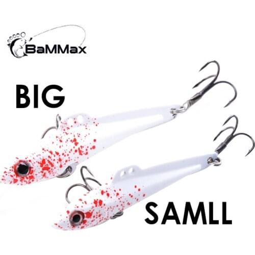 Bammax fishing lure 14.5g 8cm 19g 9cm Metal Sequins Lures jig Spoon Lure Hard Baits Artificial VIB With luminous