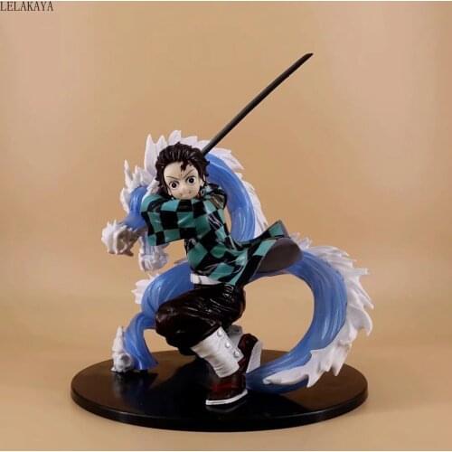 Anime Demon Slayer: Kimetsu no Yaiba Kamado Tanjirou Nezuko 1/8 Scale Painted PVC Action Figure Collection Model Toys lelakaya