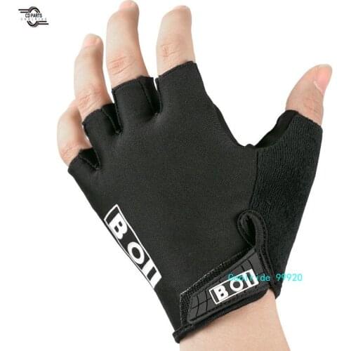 Riding Gloves Half Finger Mountain Bike Gloves Short Riding Equipment Men and Women Thin Breathable Anti-skid Shock Absorption