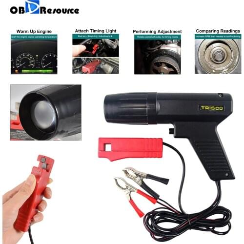 12V Ignition Timing Light Strobe Lamp Inductive Petrol Engine For Car Motorcycle Marine Timing Gun Tool Automotive Diagnosis