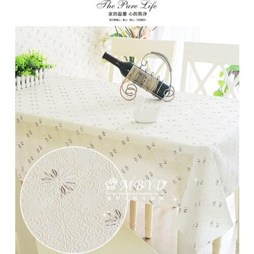 Quality PVC Tablecloth Dining Table Plastic Cover Coffee End Table Cloth Round Square Rectangular Waterproof Mat