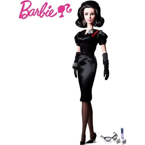 Barbie Dolls Authentic Limited Collectors Edition Celebrity Elizabeth TayIor Black Dress Grils Gift W3495