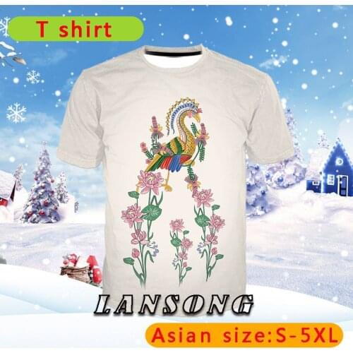 LIASOSO FLOWER Graphics Mens T-shirt Summer Casual Fitness Street Hip Hop Shirt Harajuku Kawaii Clothing offwhite