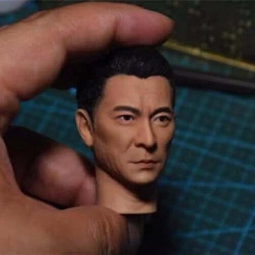 1/6 Scale Lau Andy Head Carving The White Storm 2: Drug Lords Yu Shun Tian Head Sculpt for 12in Action Figure Toy