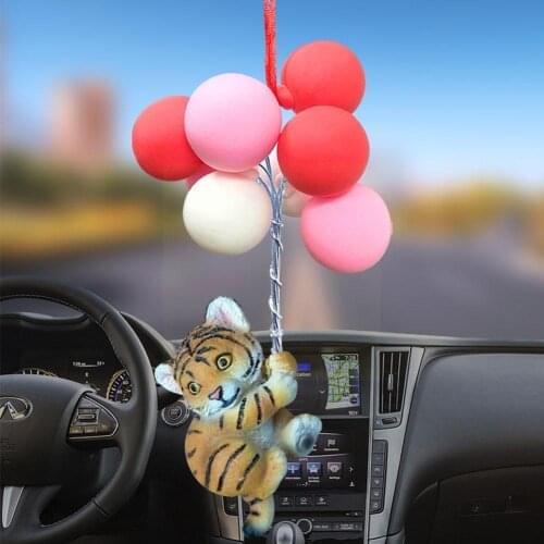 Cute Cat Dog Car Hanging Ornaments Car Pendant Creative View Mirror Decoration Cartoon Ornaments Ornament Car Rear Hanging Y6G3