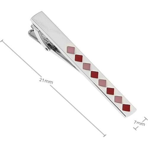 Custom Fashion Mens silver necktie clip Tie Pin for Man