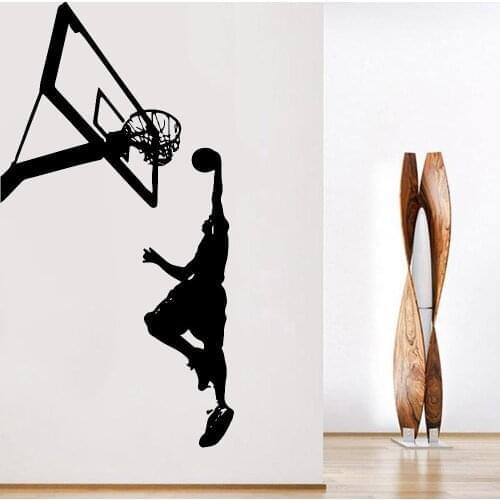 Basketball Wall Stickers Boys Kids Room Vinyl Living Room Interior Wall Decals Home Decoration Exercise Room Dormitory Y821