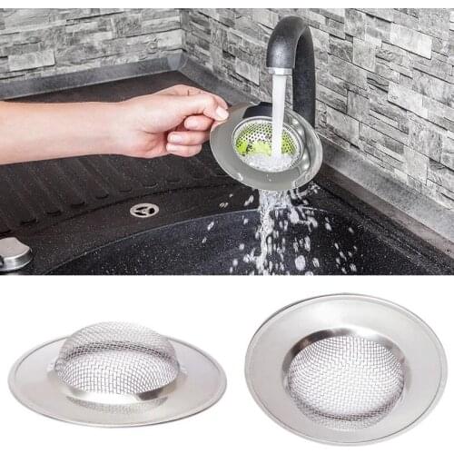 Stainless Steel Kitchen Drain Strainer Drains Sink Barbed Wire Sewer Filter Stopper Strainer Kitchen Waste Prevent Tool