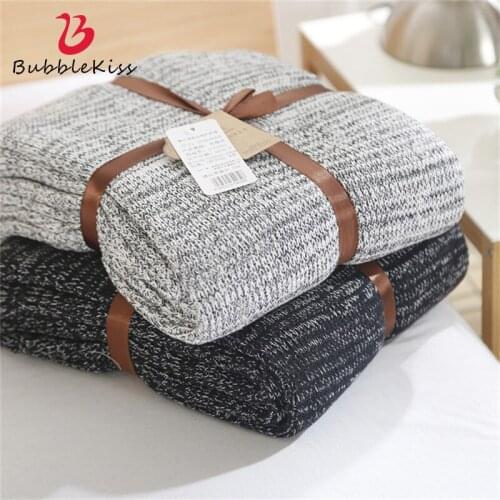 Bubble Kiss Throw Blanket Pure Cotton Lunch Break Air Conditioning Blanket Portable Travel Leisure Recliner Super Soft Blanket