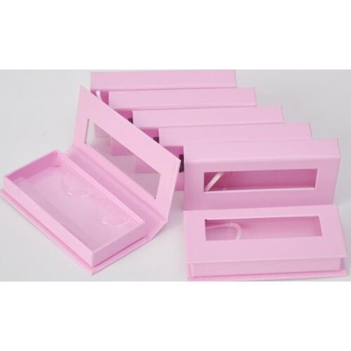 Wholesale false custom logo eyelash packaging box lash boxes package faux cils 25mm mink lashes magnetic case bulk vendors
