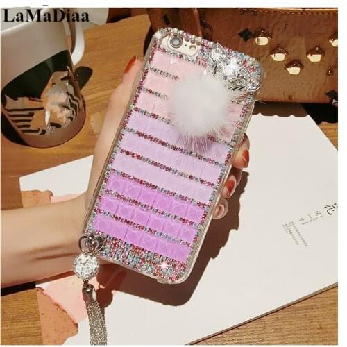 Glitter Bling Rhinestone Crystal Diamond Soft Back Pendant Phone Case For HuaweiP9 P10 P20 P30 P40 Pro LiTE Mate10 20 30Pro Lite