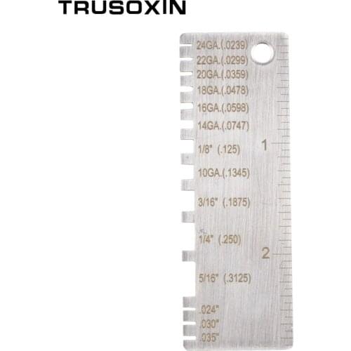 Welding Tools Wire/Metal Sheet Thickness Gauge Welding Gage Plated Size Inspection Tool, Better Quality Than Miller Type