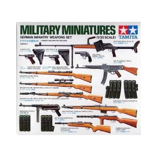 TAMIYA 35111 1/35 Scale Military Miniatures German Infantry Weapons set