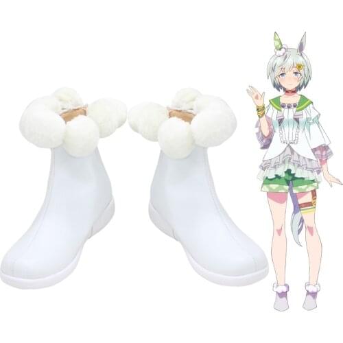 Umamusume Pretty Derby Seiun Sky Anime Bridal Outfit Cosplay Shoes Boots Halloween Carnival Accessories