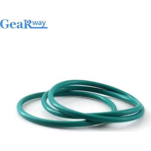 5pcs O Ring Seal Gasket Green FKM 3.5mm thickness O Ring Seal Washer 53/54/55/56/73/74/75mm OD 70SH Hardness O Ring Sealing