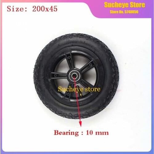 High Quality 8 Inch Folding Bicycle Tire Wheel Hub for Scooter Car Motorcycle Accessories Babys Car 200x40 Wheel Tyre