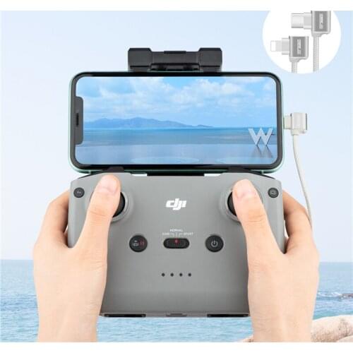 For DJI MINI 2/ FPV/ POCKET 2 / MAVIC AIR 2S/Air 2/ OSMO Pocket Nylon Data Cable 30cm TYPE C IOS Wire Flex Line 1pc