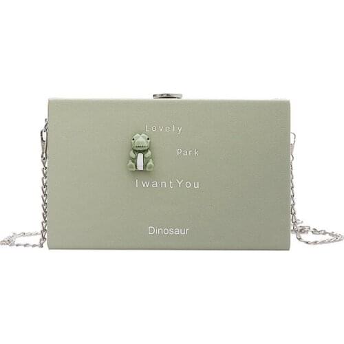 2020 New Light Fresh Flap Women Shoulder Bag Animal Letter Chain Cross Body Messenger Bag for Phone Coin Shopping Female Bag