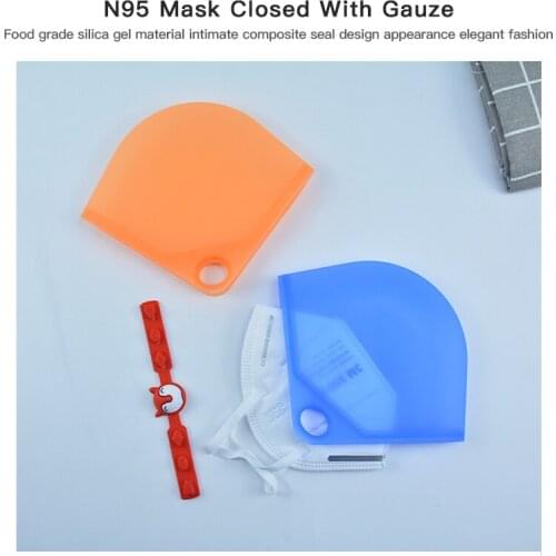 2021 New Portable Mask Storage Box Food Grade Silicone Mask Storage Clip Outdoor Portable Creative Storage Mask Storage Clip