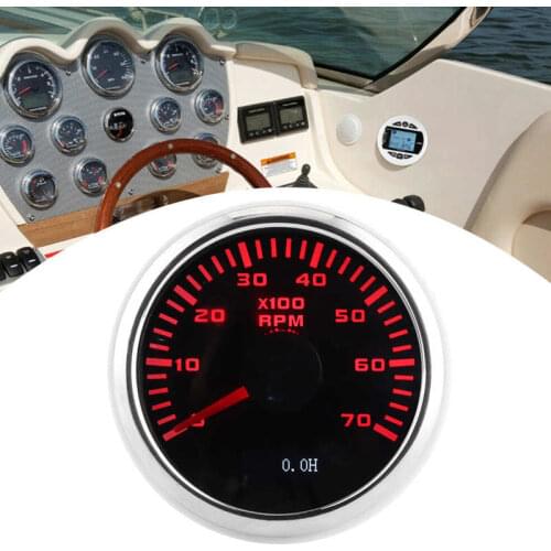 2in 9-32VDC 7000RPM Tachometer LCD Display for Car Motorcycle Construction Machinery universal accessories