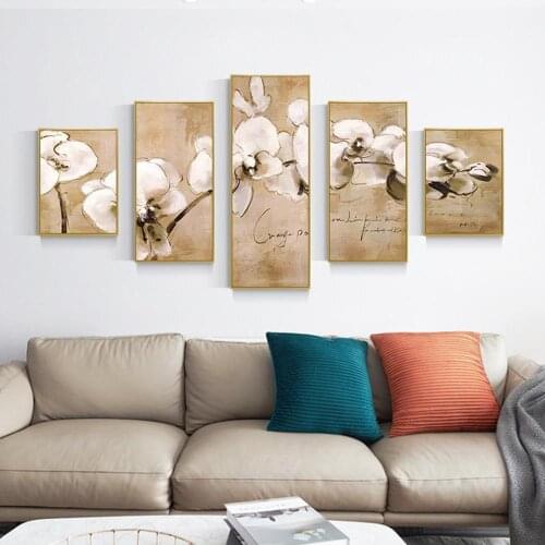 5 Pieces Paintings Living Room Printed Animation Posters Framework Canvas Painting Canvas Wall Art Modular Pictures Home Decor