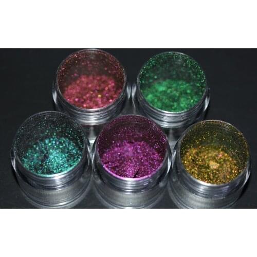 5D Cat Eye Magnet Nail Glitter Chameleon Powder Magnetic Mirror Effect Pigment Nail Art Decoration Manicure Gel Polish Dust Set