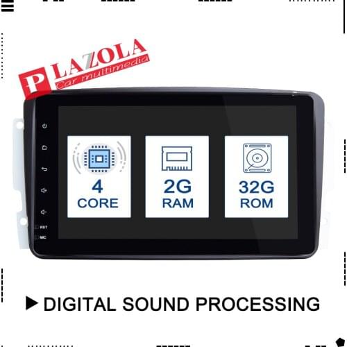 8" DSP IPS Android 9.0 2+32G 2 DIN Car DVD player For Benz CLK W209 W203 W168 W208 W463 W170 Vaneo Viano Vito E210 C208 GPS PC