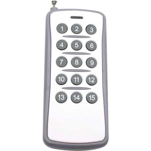 15 CH Channels 15CH RF Wireless Remote Control 433 MHz Transmitter 1527 EV1527 433mhz Learning code remote controller