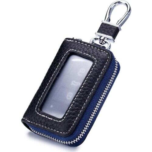 Case Car Key Holder Zipper Bag Fob Shell Universal Key Chain Accessories