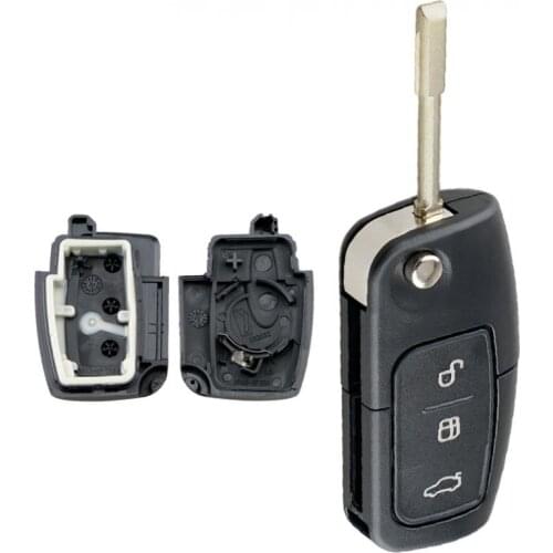 Car Key Fob Case Shell Replacement F021 Blade Flip Folding Remote Cover Fit for Ford Fiesta Focus 2 Ecosport Kuga Escape