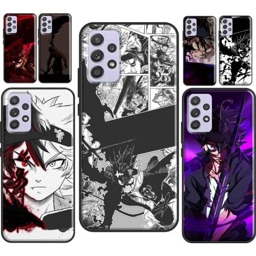 Asta Black Clover Anime Case For Samsung A71 A51 A41 A31 A20e A21S M31 A02 A30 S A40 A50 A70 A12 A72 A52 Cover