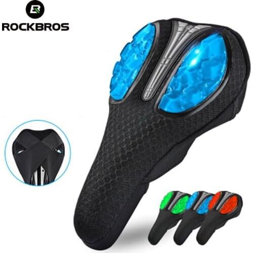 ROCKBROS Bicycle Saddle Cover Liquid Silicone Mountain MTB Road Bike Soft Sponge Gel Cushion Saddle Seat Cover Bicycle Parts