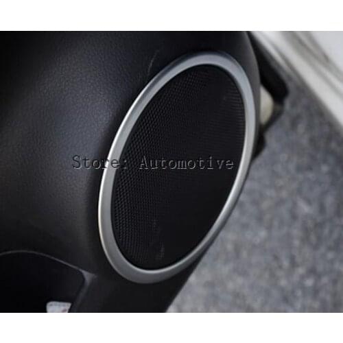 For Nissan Qashqai j11 2014 2015 2016 2017 ABS Side Door Audio Speakers Cover Trim Decorative Ring 4 pcs / set