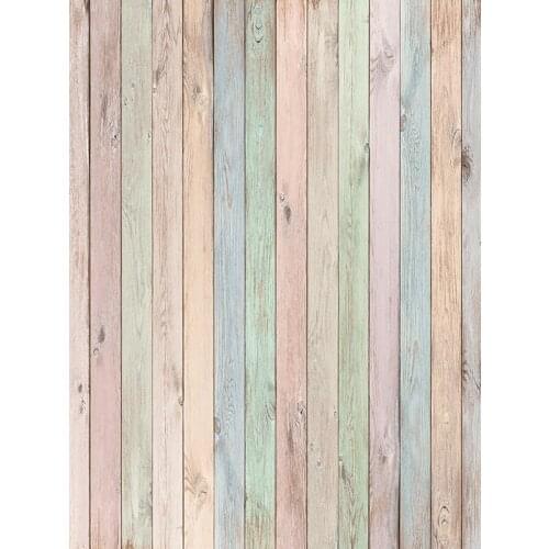 Vinyl Custom Wood Planks Photography Backdrops Colorful Wood Grain Texture Theme Photography Background 20103 FMB-271