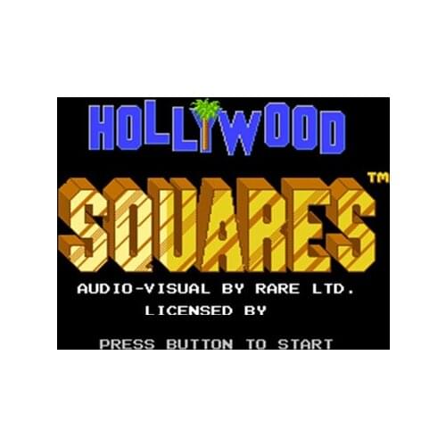 Hollywood Squares Region Free 60 Pin 8Bit Game Card For Subor Game Players