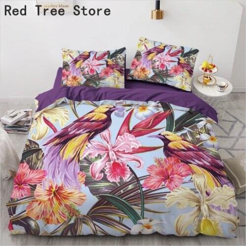 3D Plants Bedding Sets Quilt Covers Nordic Flower Duvet Cover Bedclothes King Queen Full Home Textile Bed Linen with Pillow Case