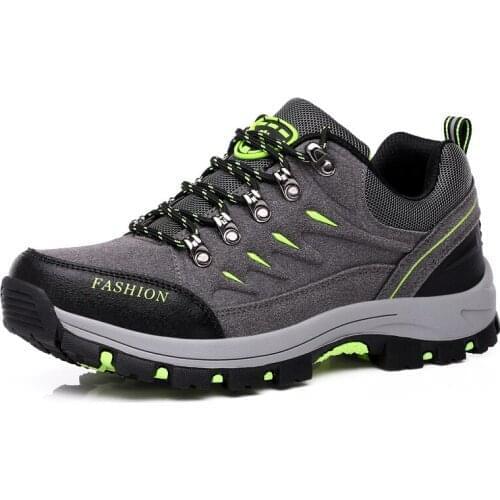 Leather Man Hiking Shoes Waterproof Winter Sneakers Durable Trail Footwear breathable Anti-skid Climbing Mountain Hunting Shoes