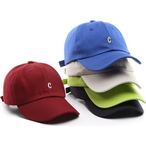 LINJW Spring Letter C Embroidery Baseball Cap Korean Style Hats for Men Summer Hip Hop Snapback Caps for Women Baseball Hat