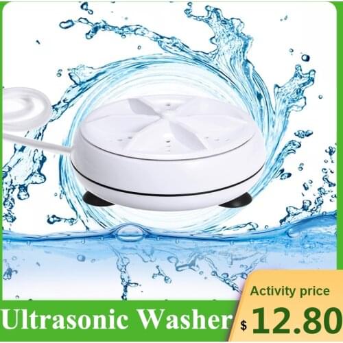 3in1 Mini Washing Machine Portable Personal Rotating Ultrasonic Washer Adjustable with USB Cable Convenient for Travel