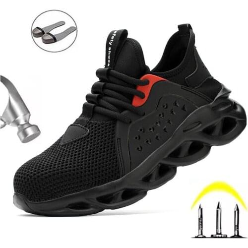 Indestructible Work Safety Shoes Summer Lightweight Breathable Anti-collision European Standard Steel-toed Protective Shoes